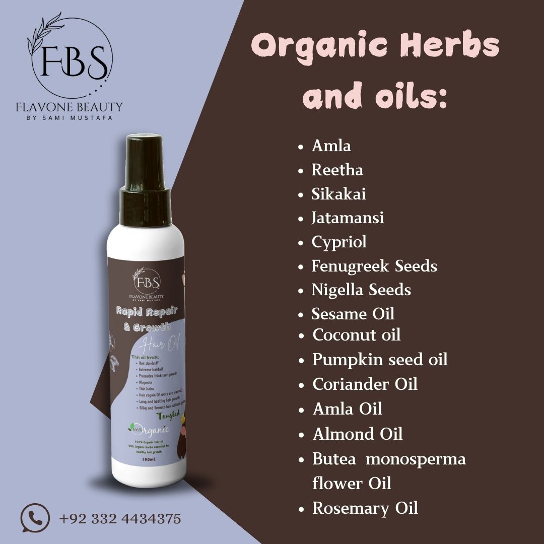 Rapid Repair & Growth Hair Oil🤎 | 100% Organic & Guaranteed Results